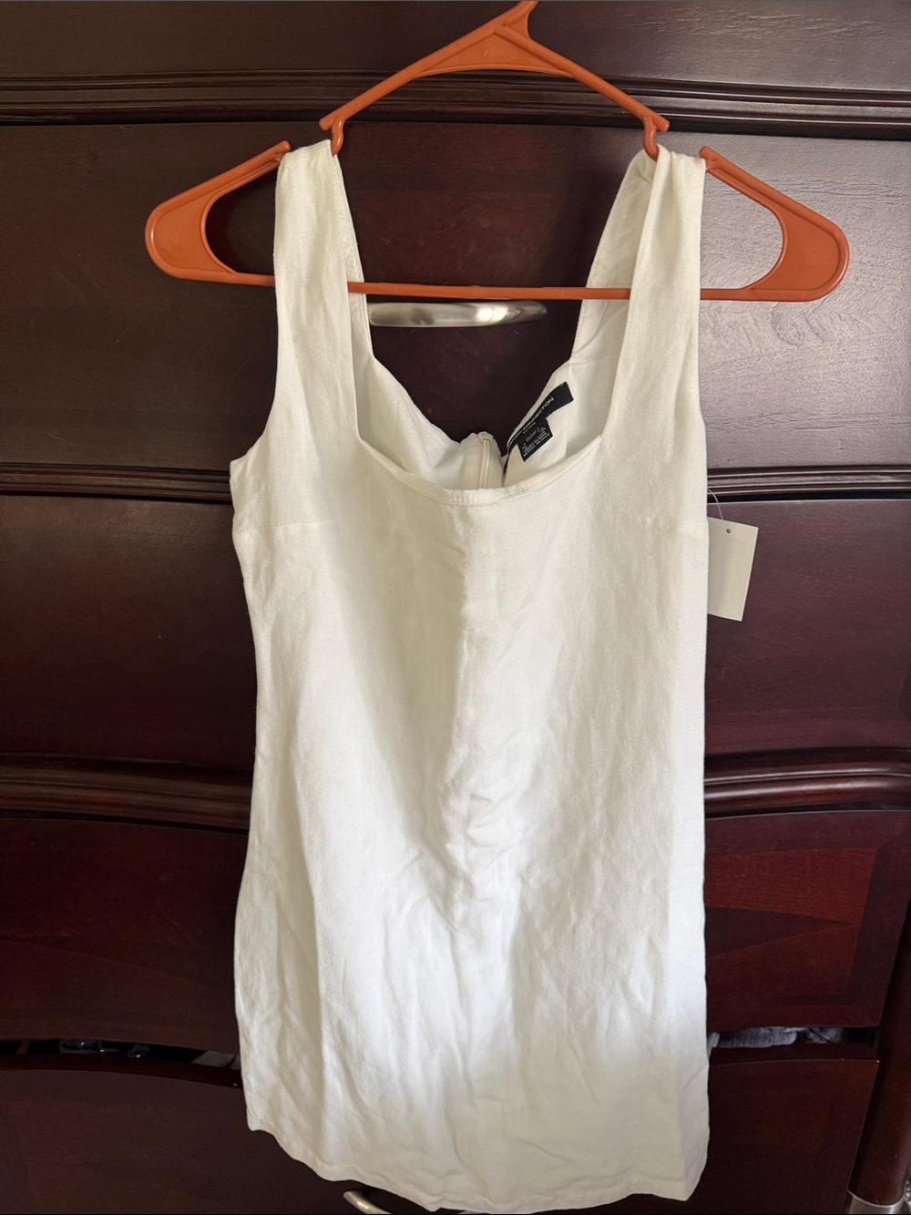French Connection White Mini Tank Dress
